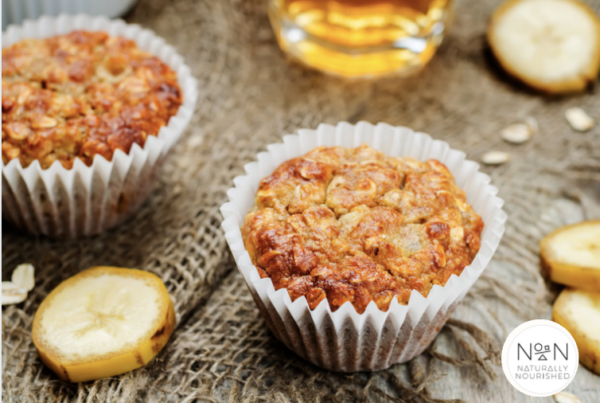 Banana Oat Muffins with Naturally Nourished